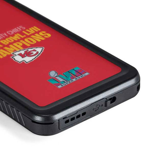 NFL Kansas City Chiefs Super Bowl LVII Champions Galaxy S24 Plus Waterproof Case